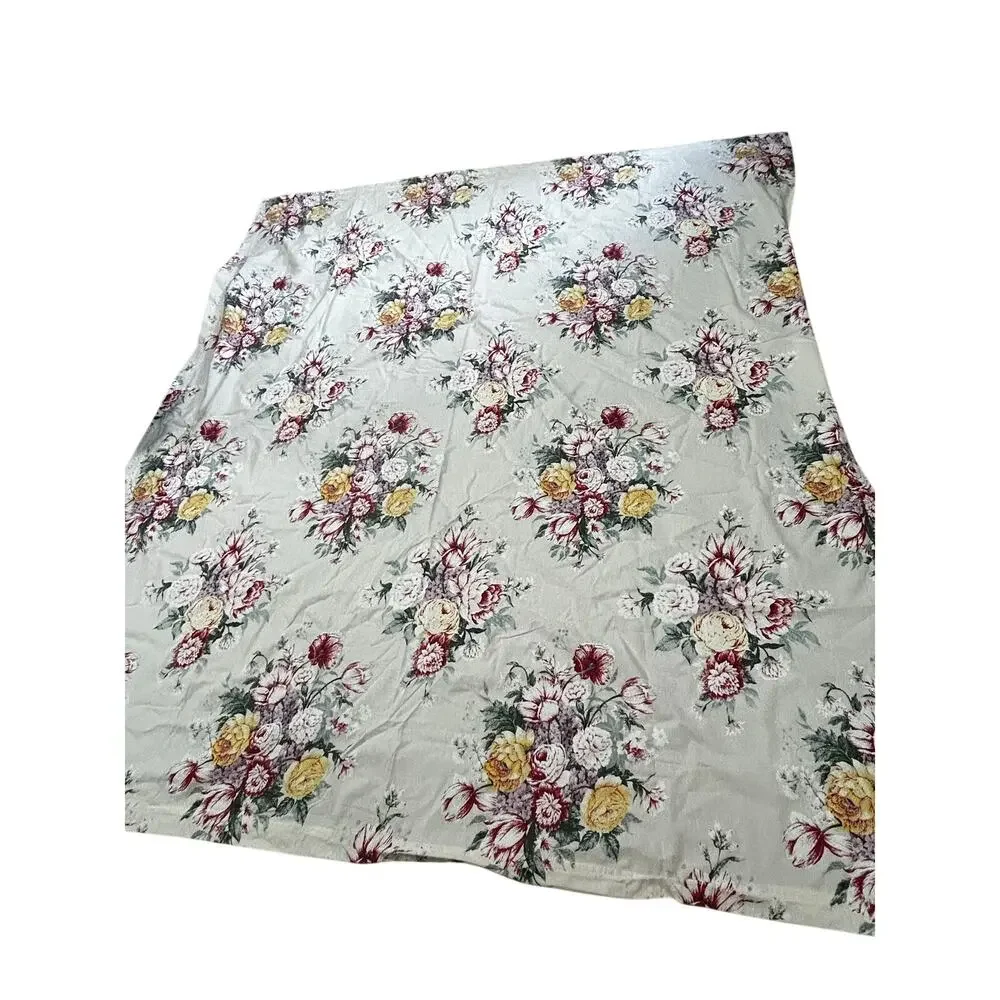 Vintage The Vermont Country Store Portuguese Cotton Floral Tablecloth